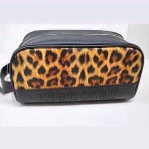 Roberto Cavalli Leopard Print Travel Bag